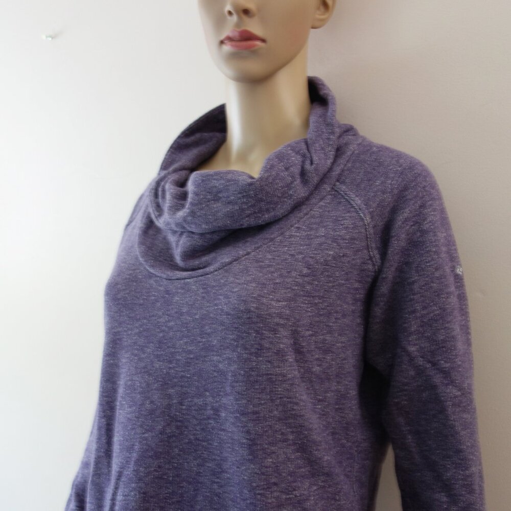 Columbia Women's Purple Heathered Cowl Neck Pullover Sweatshirt Size (M) - Picture 3 of 11